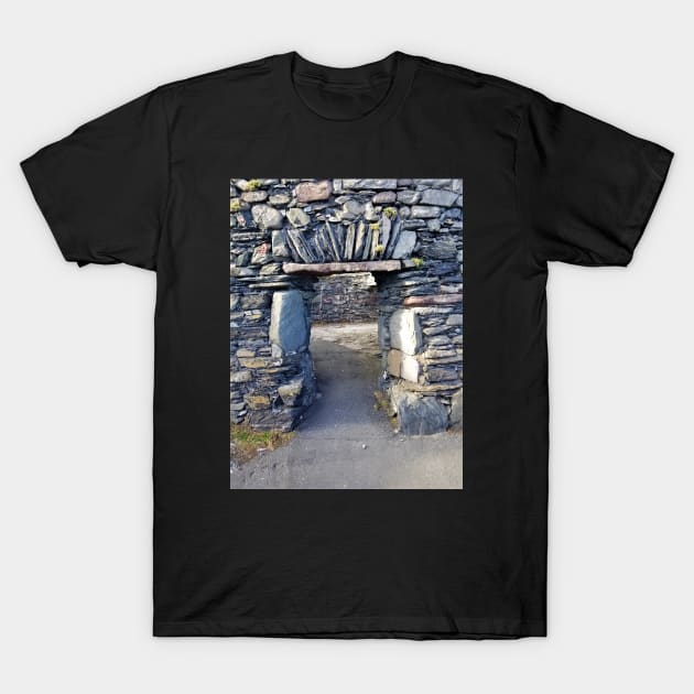 Stone Doorway T-Shirt by Kyarwon